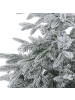 Beliani 2-tlg Weihnachtsbaum BASSIE in Weiß/Grün