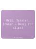 Mr. & Mrs. Panda Mauspad Spruch Held Bruder mit Spruch in Lavendeltraum