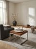 KADIMA DESIGN Beistelltisch Sheesham | Massivholz, Metallgestell, Dunkelbraun