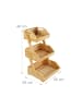 relaxdays Obst Etagere in Natur - (B)30 x (H)49 x (T)25 cm