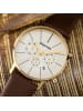 Gigandet Quarzuhr Chronograph "MINIMALISM" in Braun/Gold/Silber