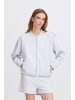 ICHI Sweatjacke IHSKYLA Loose fit in Light grey melange
