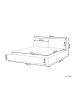 Beliani Doppelbett VINAY in Beige - (W) 176 x (H) 90 x (L) 233 cm