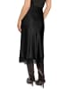 Zero  Satinrock mit Spitze in Black Beauty