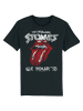 F4NT4STIC Iconic Unisex T-Shirt The Rolling Stones US Tour '78 in schwarz