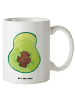 Mr. & Mrs. Panda Weiße Tasse Avocado Kern ohne Spruch in Weiß