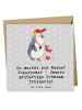 Mr. & Mrs. Panda Klappkarte Superpower Schwimmen Trainerin mit S... in Grau Pastell
