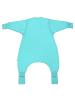 Schlummersack Schlafsack mit Füßen, umklappbaren Bündchen und Ärmeln, 1.0 TOG in Aqua