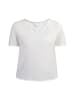 usha WHITE LABEL Damen Blusenshirt in Wollweiss