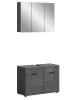 ebuy24 Badmöbelset Soft Grau 80 x 34 cm