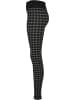 Urban Classics Urban Classics Damen Ladies Seamless Heritage Leggings in blackhoundstooth