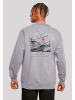 F4NT4STIC Sweatshirt Escape Discover the World Town Train Station in grau meliert