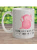 Mr. & Mrs. Panda Becher Axolotl Hurra mit Spruch in Grau Pastell