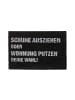 relaxdays Fußmatte Schuhe ausziehen in Schwarz - (B)60 x (T)40 cm