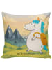 Mr. & Mrs. Panda Kissen Einhorn Bergsteiger Design ohne Spruch in Weiß