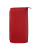 Florence Geldbörse Leder rot Damen ca. 19cm ca. 10cm