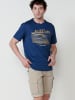 KOROSHI Kurzarm-t-shirt. in blau