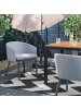 home24 Gartenpolsterstuhl Gleamy 2er-Set in Grau