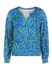 CARTOON Schlupfbluse mit Muster in Green/Blue