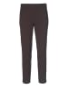 GOLDNER Stretchbequeme Jacquard-Hose MARTHA in schwarz / bordeaux / gemustert