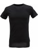 Ragman Rundhals T-Shirt für Herren in schwarz