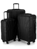 suitline Suitline - 3er Koffer-Set in Schwarz