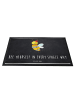 Mr. & Mrs. Panda Fussmatte Biene Blume mit Spruch in Kreidetafel