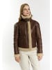 DreiMaster Vintage Lederjacke Aus Shearling in Braun