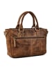 Greenburry Vintage Handtasche Leder 34 cm in braun