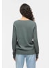 Vila Dünner Strickpullover Basic Stretch Sweater VIRIL in Tannen-Grün