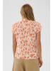 SAINT TROPEZ Langarm - Hemd LiljaSZ Gerade Passform in Seedpearl Valiant Daisy