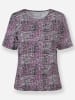 WITT WEIDEN Rundhalsshirt in orchidee-ecru-bedruckt