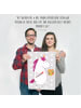 Mr. & Mrs. Panda Poster Einhorn Künstler ohne Spruch in Grau Pastell