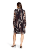 Betty Barclay Chiffonkleid langarm in Taupe/Black