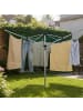 relaxdays Wäschespinne in Silber - (B)242 x (H)184 x (T)242 cm