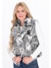 IZIA Women Vest in grey multicolor