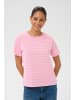 Kaffe T-Shirt kurzarm KAvilla Regular fit in Pink Frosting/Chalk Stripes
