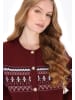 DreiMaster Women Cardigan in burgundy