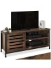 tectake TV-Board Galway 110 x 41,5 x 50,5 cm, Industrial Holz dunkel, rustikal