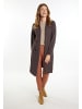 VIRITA Women Long Cardigan in Dunkelbraun