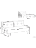 Beliani 2-Sitzer Sofa VESTFOLD in Beige/Schwarz - (W) 130 x (H) 45 x (L) 78 cm