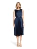 BETTY & CO Midikleid mit Plissee in Dunkelblau