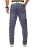 98-86 Chino Hose Tapered Leg Reine H1421 in Blau