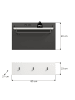 ebuy24 Wandgarderobe Canu Weiß 80 x 27 cm