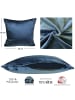JACK 2er Set Teddy Flausch Kissen 50x50cm in blau