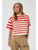 SAINT TROPEZ T-shirt PhileneSZ Oversize fit in Valiant Poppy Irregular Stripe