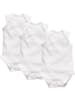 Schnizler Kinder Kurzarmbody "Body ohne Arm 3er Pack uni" in Weiß