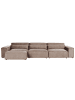 Beliani 5-tlg 3-Sitzer Sofa HELLNAR in Braun