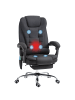Vinsetto Bürostuhl mit Massagefunktion-65B x 70T x 111-119H cm-Schwarz