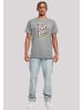 F4NT4STIC T-Shirt Scooby Doo Ruh-Roh Dog Tag in grau meliert